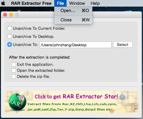 rar file emulator mac